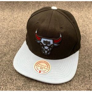 Mitchell & Ness Chicago Bulls Snapback Hat O.G. Original Fit Black/Blue NBA